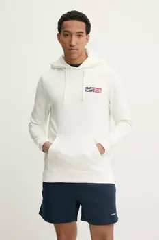 Детская хлопковая толстовка Tommy Jeans, бежевый