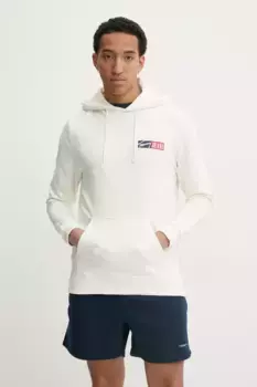 Детская хлопковая толстовка Tommy Jeans, бежевый