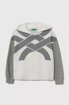 Детская хлопковая толстовка United Colors of Benetton, белый