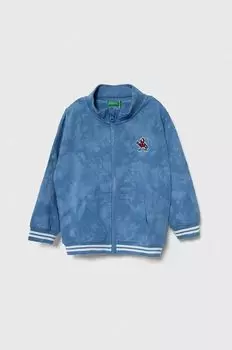 Детская хлопковая толстовка United Colors of Benetton, синий