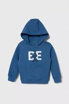 Детская хлопковая толстовка United Colors of Benetton, синий