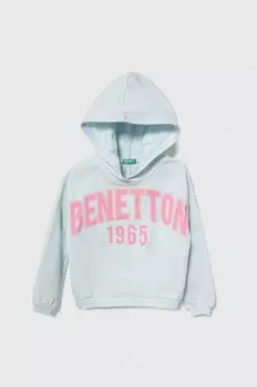 Детская хлопковая толстовка United Colors of Benetton, синий