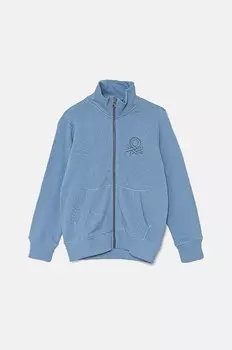 Детская хлопковая толстовка United Colors of Benetton, синий