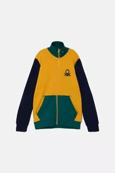 Детская хлопковая толстовка United Colors of Benetton, мультиколор