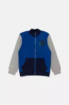Детская хлопковая толстовка United Colors of Benetton, синий