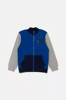 Детская хлопковая толстовка United Colors of Benetton, синий
