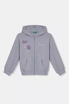 Детская хлопковая толстовка United Colors Of Benetton, синий