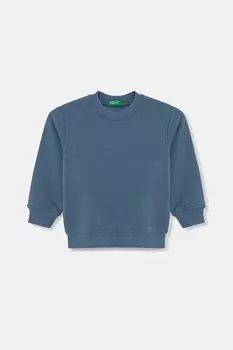Детская хлопковая толстовка United Colors Of Benetton, синий