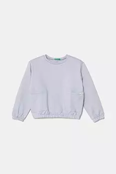 Детская хлопковая толстовка United Colors Of Benetton, синий