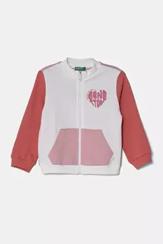 Детская хлопковая толстовка United Colors Of Benetton, белый