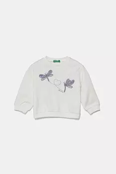 Детская хлопковая толстовка United Colors Of Benetton, белый