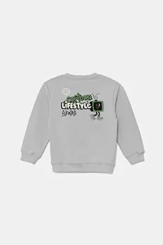 Детская хлопковая толстовка United Colors Of Benetton, серый