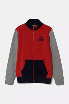 Детская хлопковая толстовка United Colors Of Benetton, красный