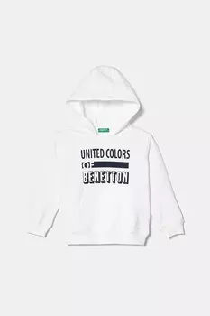 Детская хлопковая толстовка United Colors Of Benetton, белый