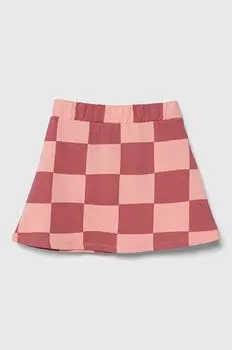 Детская хлопковая юбка United Colors of Benetton, розовый