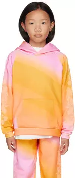 Детская худи желто-розового цвета с градиентом ERL
