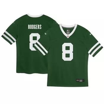 Детская игровая майка Nike Aaron Rodgers Legacy Green New York Jets, цвет Jet Green