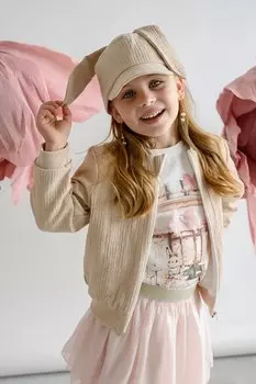 Детская кепка CHAKA с козырьком Jamiks, бежевый