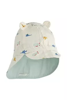 Детская кепка из двухстороннего хлопка Liewood, синий