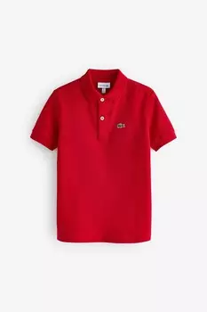 Детская классическая рубашка-поло Lacoste, красный