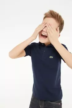 Детская классическая рубашка-поло Lacoste, синий