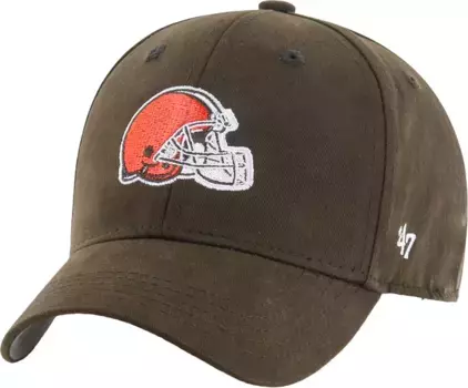 Детская коричневая регулируемая кепка Cleveland Browns Basic MVP '47