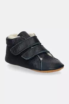 Детская кожаная обувь Froddo PREWALKERS FURRY, темно-синий
