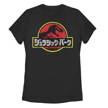 Детская красная футболка с японским логотипом «Парк Юрского периода» Licensed Character