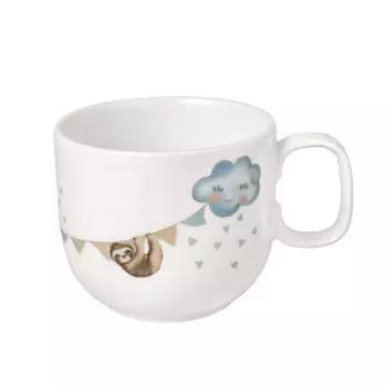Детская кружка Walk Like An Elephant с ручкой маленькая 0,17 л Villeroy & Boch, белый/красочный