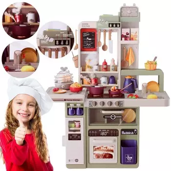 Детская кухня, 72 аксессуара 3+, со звуком и светом, МЕГА КРЕАТИВ Mega Creative