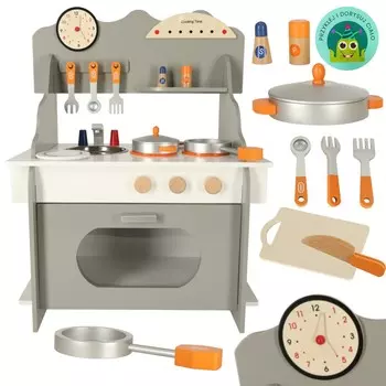Детская кухня, деревянные кастрюли из МДФ, аксессуары, большой размер Xxl Trifland