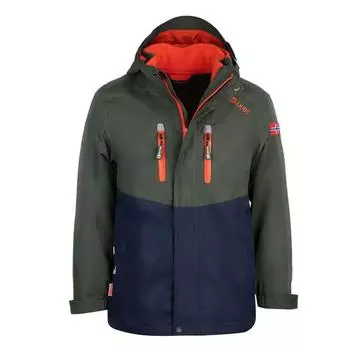 Детская куртка 3в1 Bryggen лесозеленый/темно-синий TROLLKIDS, цвет blau