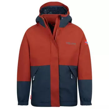 Детская куртка 3в1 KJERAK ржаво-красный/мистик синий TROLLKIDS, цвет orange