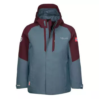 Детская куртка 3в1 Skanden каштановый/стальной синий TROLLKIDS, цвет braun