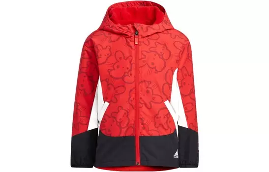 Детская куртка Adidas, цвет Scarlet