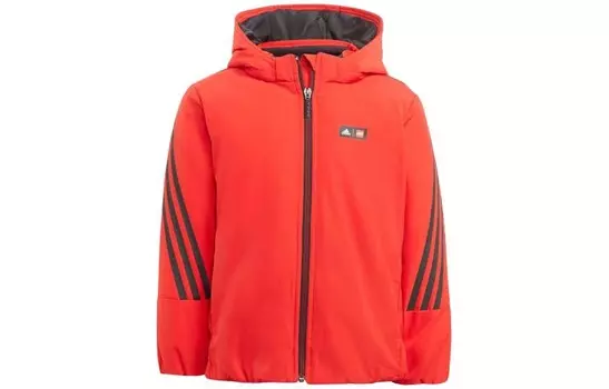 Детская куртка Adidas, красный/черный