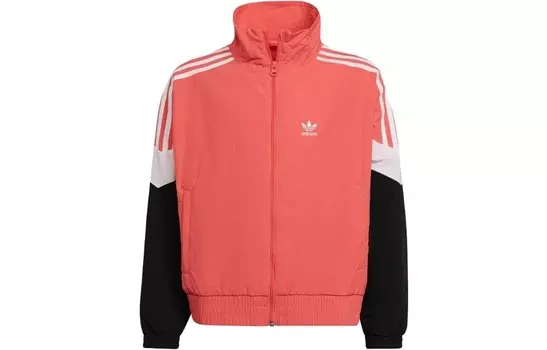 Детская куртка Adidas Originals, цвет Swirling fluorescent red