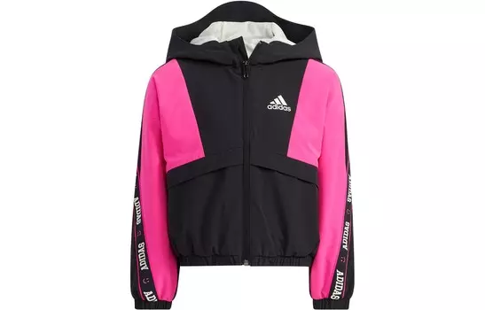 Детская куртка Adidas, розовый/черный
