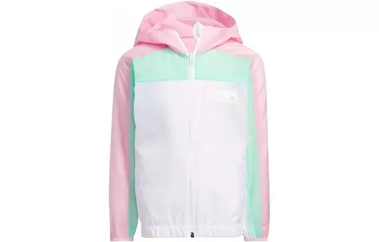 Детская куртка Adidas, розовый/зеленый