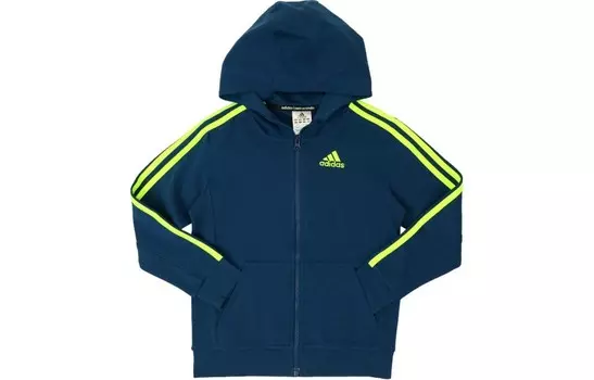 Детская куртка Adidas, синий / зеленый