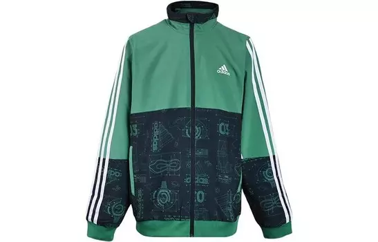 Детская куртка Adidas, зеленый