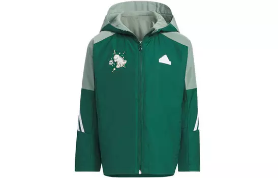 Детская куртка Adidas, зеленый