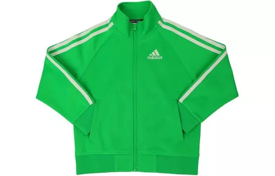 Детская куртка Adidas, зеленый/белый