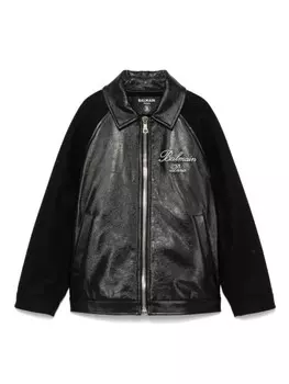 Детская куртка Balmain Kids со вставками, черный