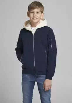 Детская куртка-бомбер Jack & Jones "JJERUSH BOMBER NOOS JNR" Jack & Jones Junior, синий