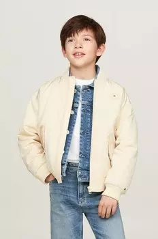 Детская куртка-бомбер Tommy Hilfiger, бежевый