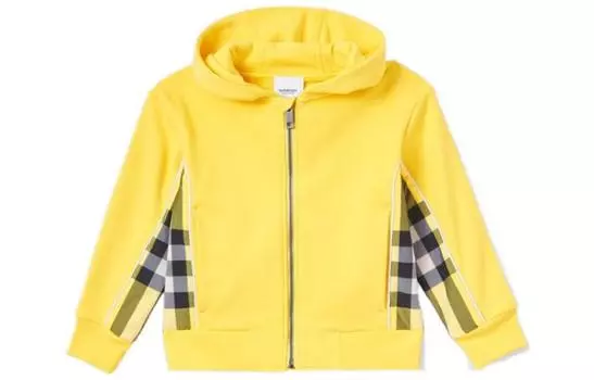 Детская куртка Burberry, цвет Acid yellow
