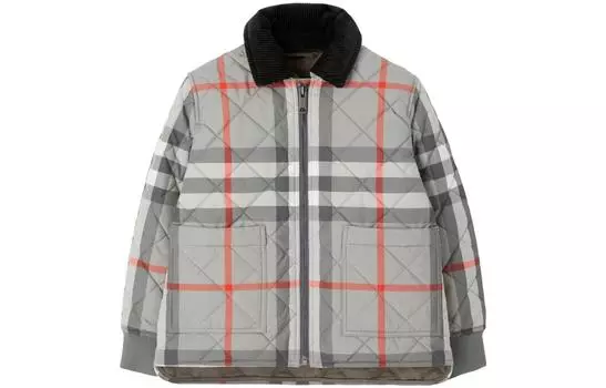 Детская куртка Burberry, цвет Charcoal Gray