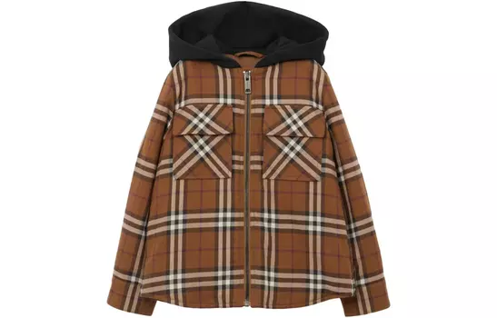 Детская куртка Burberry, цвет Light Brown