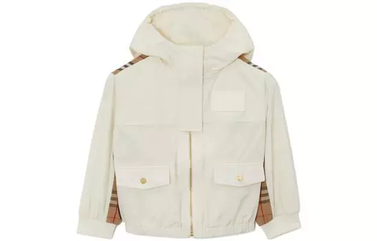 Детская куртка Burberry, цвет Light cream